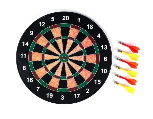 Smartcraft Magnetic Dartboard with 6 Soft Darts Family Indoor & Outdoor Fun Games, Dart Board Set (Multicolour-Medium) - Image 1