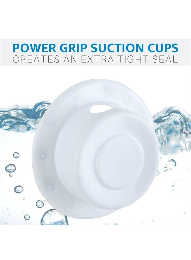 SlipX Solutions Bottomless Bath | Overflow Drain Cover for Tub | Great Gifts for Mom, Spa & Bath Accessories | Drain Block, Water Stopper Plug | Bath Essentials for Women | 4" Diameter, White - Image 2