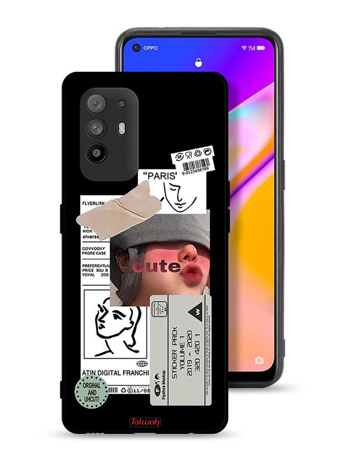 Tolwak Oppo F19 Pro Plus 5G Protective Case Cover Cute Sticker - Image 1