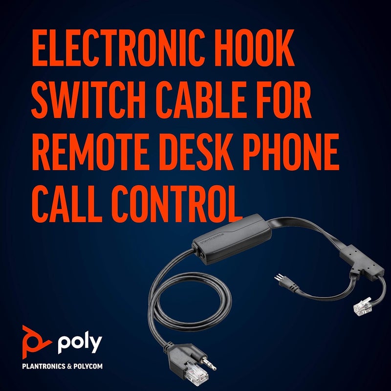 Poly كابل مفتاح الخط الإلكتروني Plantronics APP51 للتحكم في مكالمات الهاتف المكتبي عن بُعد مع هواتف Poly - Image 2