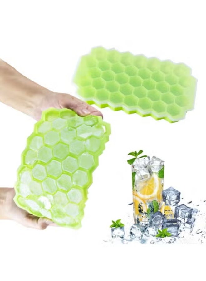 Ice Cube Mold Honey Comb Shaped BPA Free Silicone Multi-colors - Image 1
