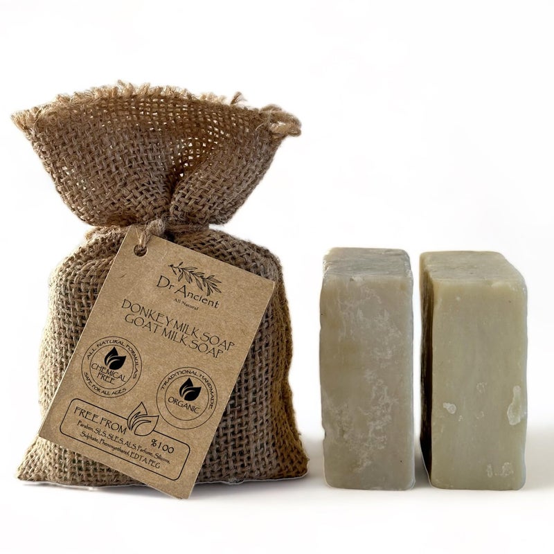 DrAncient Donkey Milk Soap  Goat Milk Soap Organic Natural Traditional Handmade Antique  Absolutely No Chemicals