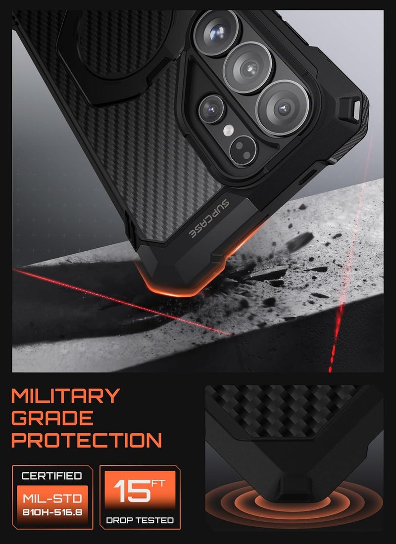 SupCase for Samsung Galaxy S26 Ultra Case with Kickstand (Unicorn Beetle Grip), [Wireless Charging Compatible] [Military-Grade Protection] Heavy-duty Magnetic Phone Case for S26 Ultra 6.9 Inch, Aramid - Image 5