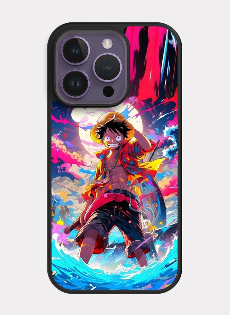PXLAAT iPhone 14 Pro case cover One Piece Luffy - Image 1