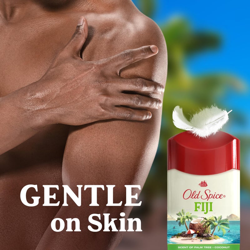 Old Spice Dry Feel Antiperspirant Deodorant for Men, 24/7 Freshness, 24/7 Sweat & Odor Protection, Gentle on Skin with Skin Conditioners, Fiji with Palm Tree + Coconut Scent, 2.6 oz (Pack of 2) - Image 5