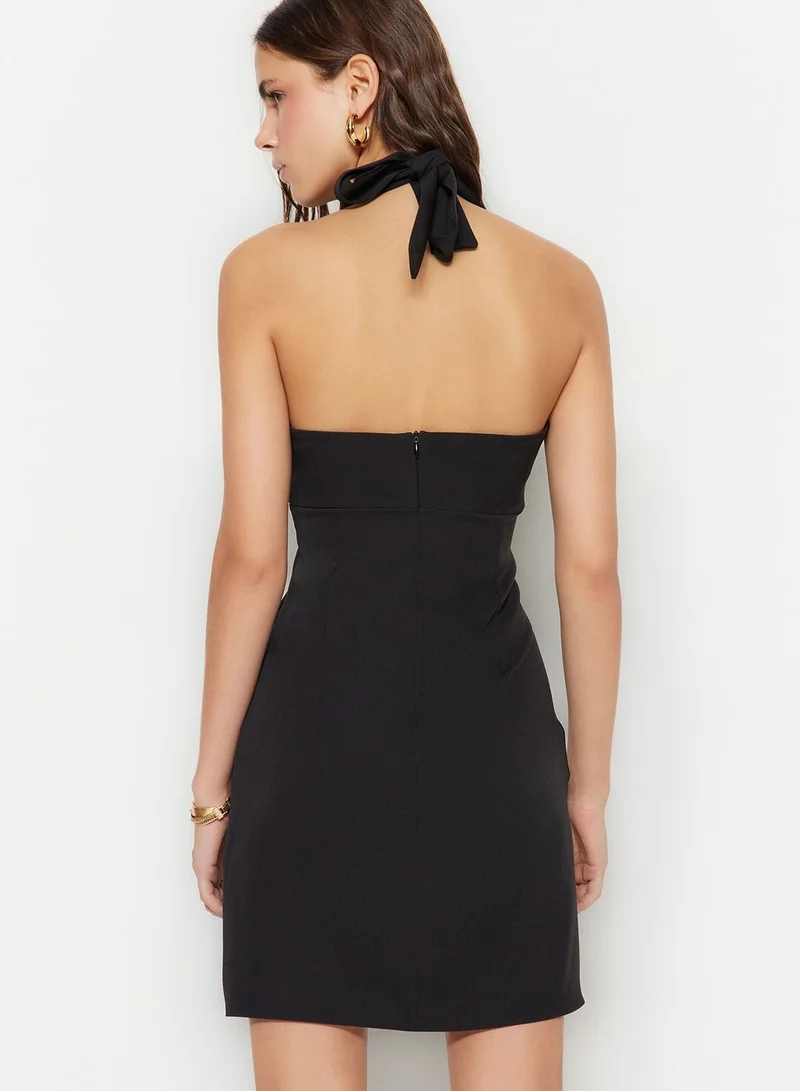 trendyol Halterneck Knitted Dress