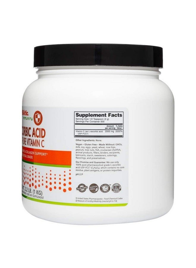 Nutribiotic Ascorbic Acid Vitamin C Powder 2.2 Lb ; Pharmaceutical Grade Lascorbic Acid 2000 Mg Per Serving ; Essential Immune & Antioxidant Collagen Support Supplement ; Vegan Gluten & Gmo Free - Image 4