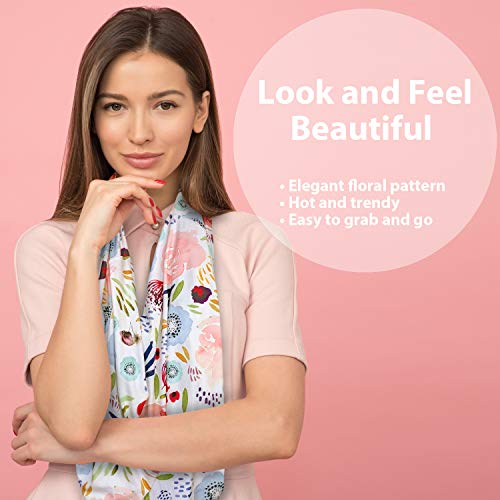 Pobibaby Pobi Baby Car Seat Covers and Nursing Cover - Soft and Stretchy Floral Pattern (Beauty) - Image 2