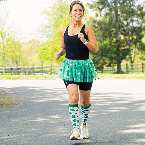 Gone For a Run Shamrock Running Tutu Skirt for Women | Adult Tutus | Lightweight | Green St Patricks Day Running Costume - Image 3