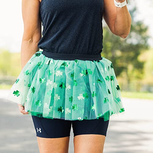 Gone For a Run Shamrock Running Tutu Skirt for Women | Adult Tutus | Lightweight | Green St Patricks Day Running Costume - Image 2