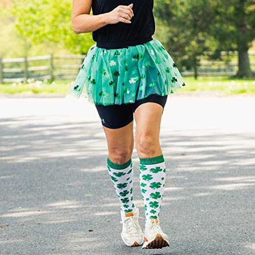 Gone For a Run Shamrock Running Tutu Skirt for Women | Adult Tutus | Lightweight | Green St Patricks Day Running Costume - Image 4