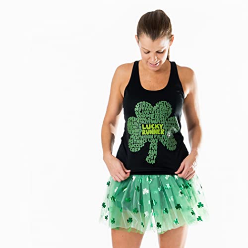 Gone For a Run Shamrock Running Tutu Skirt for Women | Adult Tutus | Lightweight | Green St Patricks Day Running Costume - Image 5