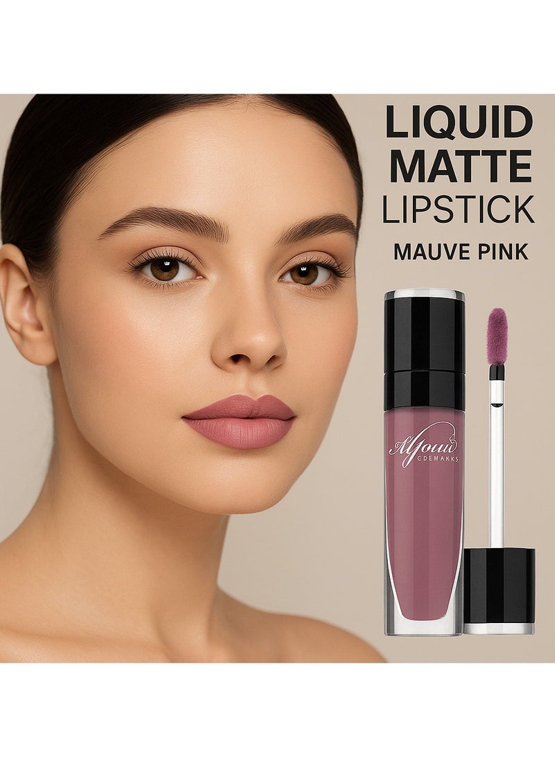 Al Jouri Cosmetics Liquid Matte Lipstick - Rosa Siberia 30 - Image 2