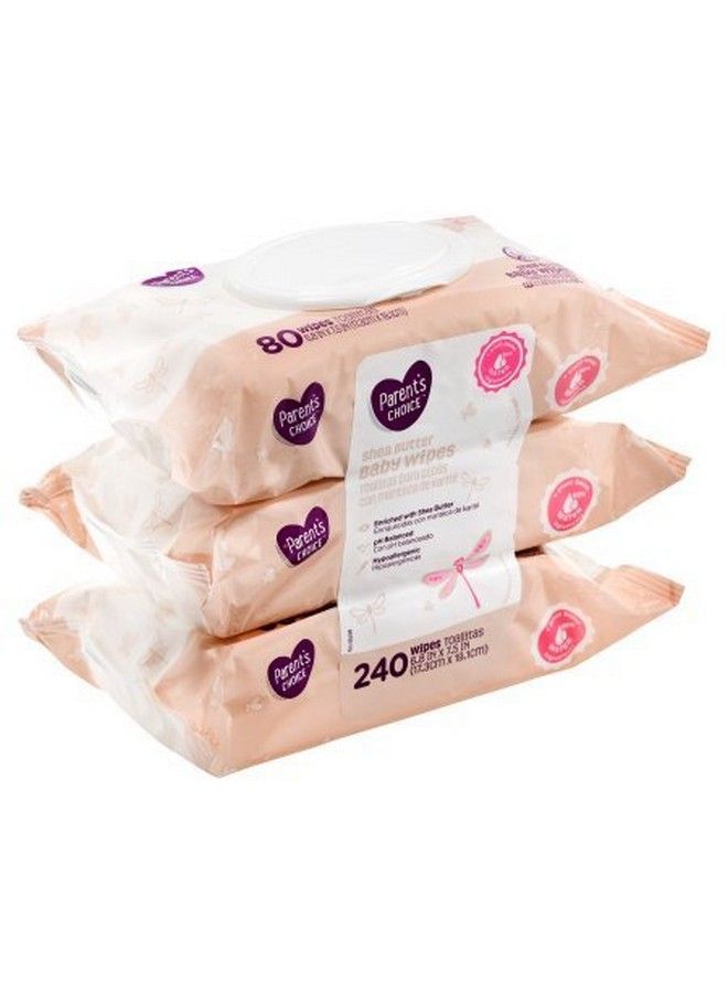 Parent's Choice Shea Butter Baby Wipes 3 Packs Of 80 (240 Count) - Image 3