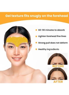 EELHOE Forehead Wrinkle Remover Patch,Smooth Forehead And Smooth Fine Lines And Wrinkles,Lift Facial Skin Forehead Patch,Forehead Patches for Wrinkles With Hydrolyzed Collagen And Centella Asiatica  - Image 4
