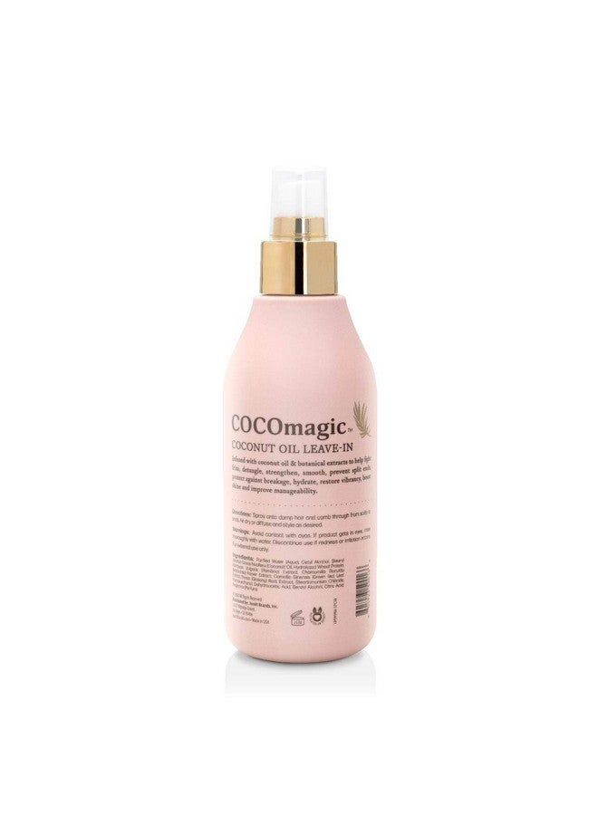 cocomagic 10In1 Leavein Hair Treatment With Coconut Oil Hydrate Detangle Prevent Frizz Smooths Creates Silkiness Gentle For All Hair Types Paraben Free Cruelty Free Made In Usa (8 Oz) - Image 2