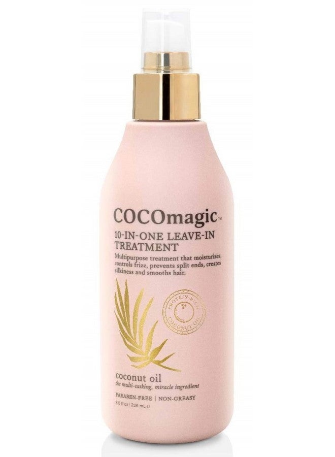 cocomagic 10In1 Leavein Hair Treatment With Coconut Oil Hydrate Detangle Prevent Frizz Smooths Creates Silkiness Gentle For All Hair Types Paraben Free Cruelty Free Made In Usa (8 Oz) - Image 1