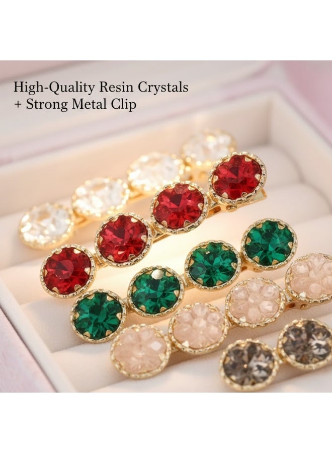 Dantiya 5 Pcs Colorful Hair Clips for Girls & Women –  Strong Hold, Non-Slip Fashion Hair Accessories for Styling, Pinning Bangs, Buns & Everyday Hairstyles, Perfect for All Occasions, Weddings, Birthdays, Valentines, parties, Perfect for Long, Thick, Thin, Curly Hair, Braids & Styling - Image 2