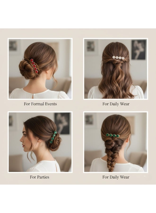 Dantiya 5 Pcs Colorful Hair Clips for Girls & Women –  Strong Hold, Non-Slip Fashion Hair Accessories for Styling, Pinning Bangs, Buns & Everyday Hairstyles, Perfect for All Occasions, Weddings, Birthdays, Valentines, parties, Perfect for Long, Thick, Thin, Curly Hair, Braids & Styling - Image 5