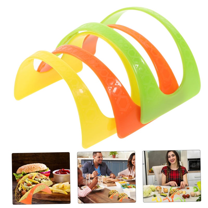 Compact Stackable Plastic Taco Stands Holder 50 Pack For Family Gatherings - Image 3