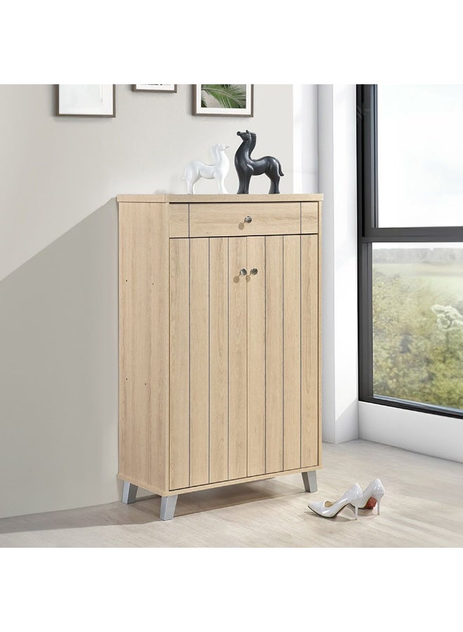DANUBE HOME Pluto 2-Door Shoe Cabinet - Oslo Oak - Image 1
