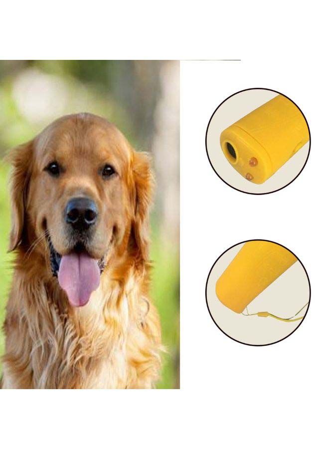 NIBEMINENT Ultrasonic Dog Repeller Training Device Yellow 13.8x5x3.5cm - Image 2