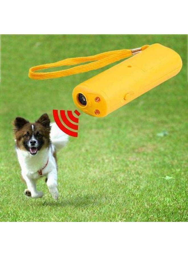 NIBEMINENT Ultrasonic Dog Repeller Training Device Yellow 13.8x5x3.5cm - Image 3