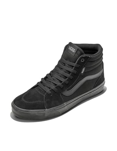 Vans Men's Filmore Hi Shoe | High Top Sneakers for Fashion & Casual Everyday Wear, (Suede/Canvas) Black/Black, 7.5 - Image 5