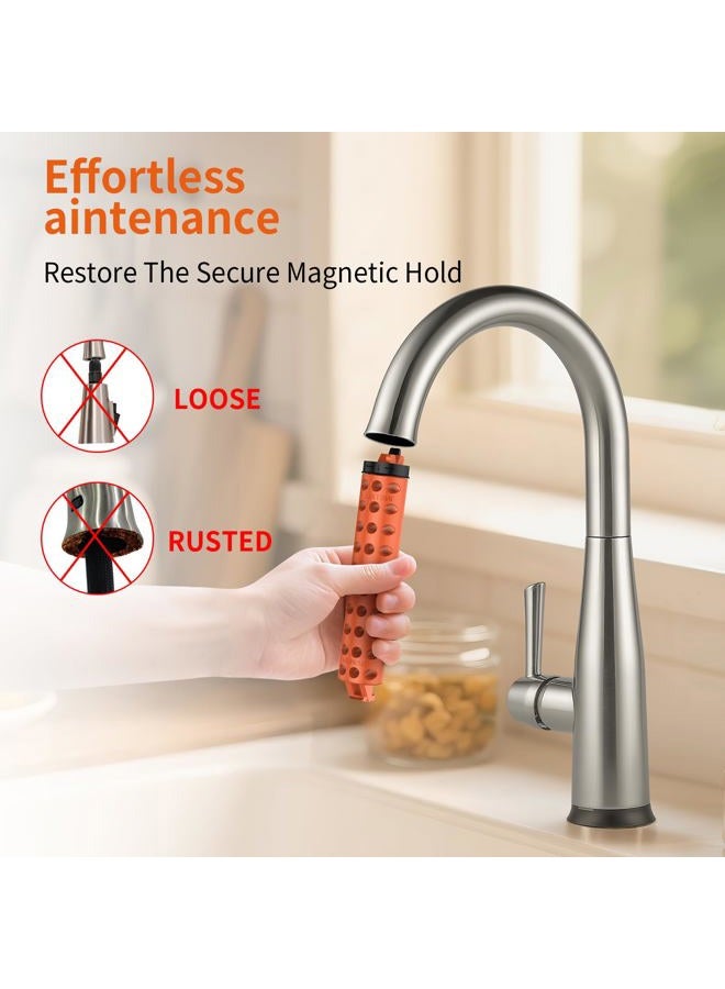 Kooloba Faucet Magnet Ring Replacement Kit RP80977 Compatible with Delta Kitchen Plumbing - Fixes Loose Spray Head, Easy Install, Strong Magnet, Includes Installation Tool - Image 2
