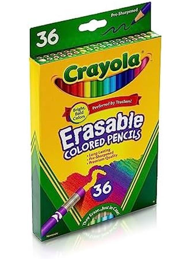 Crayola Erasable Colored Pencils 36 Count Art Tools Ages 4 5 6 7 - Image 3