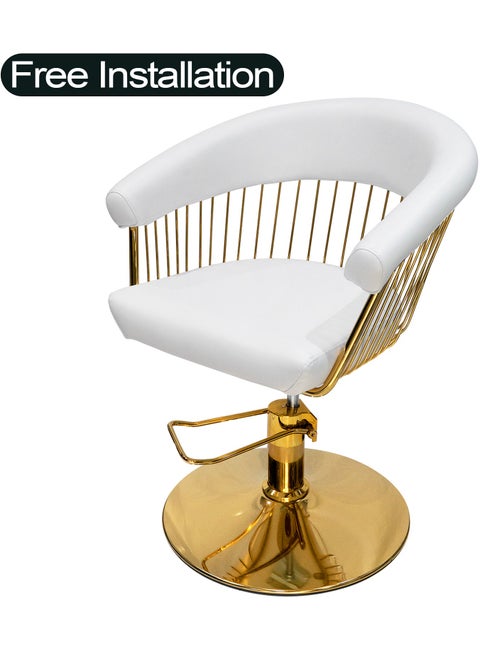 Ladies Barber Chair Height Adjustable Salon Chair 360 Degree Hydraulic Swivel Styling Chair Free Installation