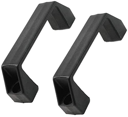 XMHF 2Pcs Plastic Grab Handle Door Handle 7mm Mounting Hole for Entry Door Assist Bar RV Black - Image 1