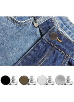 Y&D Pants Button, Replacement Jean Buttons No-Sew Instant Button Detachable, Removable Adjustable Metal to Extend or Reduce Waist Size, Pins (12 Sets 17mm)  - Image 3