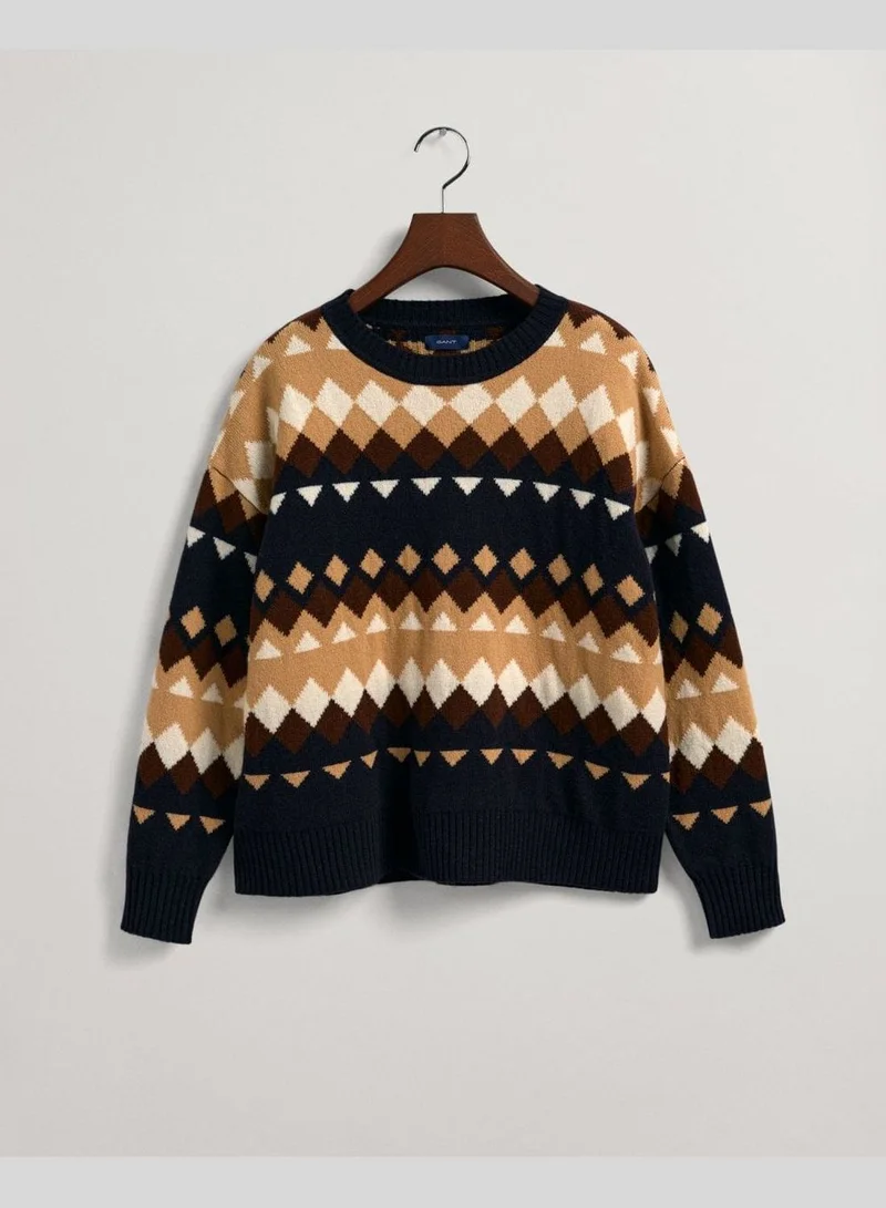 GANT GANT Fairisle Crew Neck Sweater