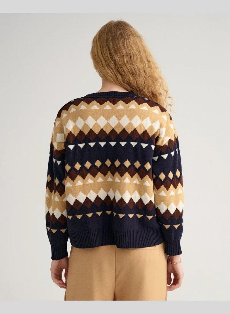 GANT GANT Fairisle Crew Neck Sweater