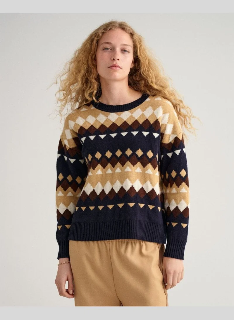GANT GANT Fairisle Crew Neck Sweater