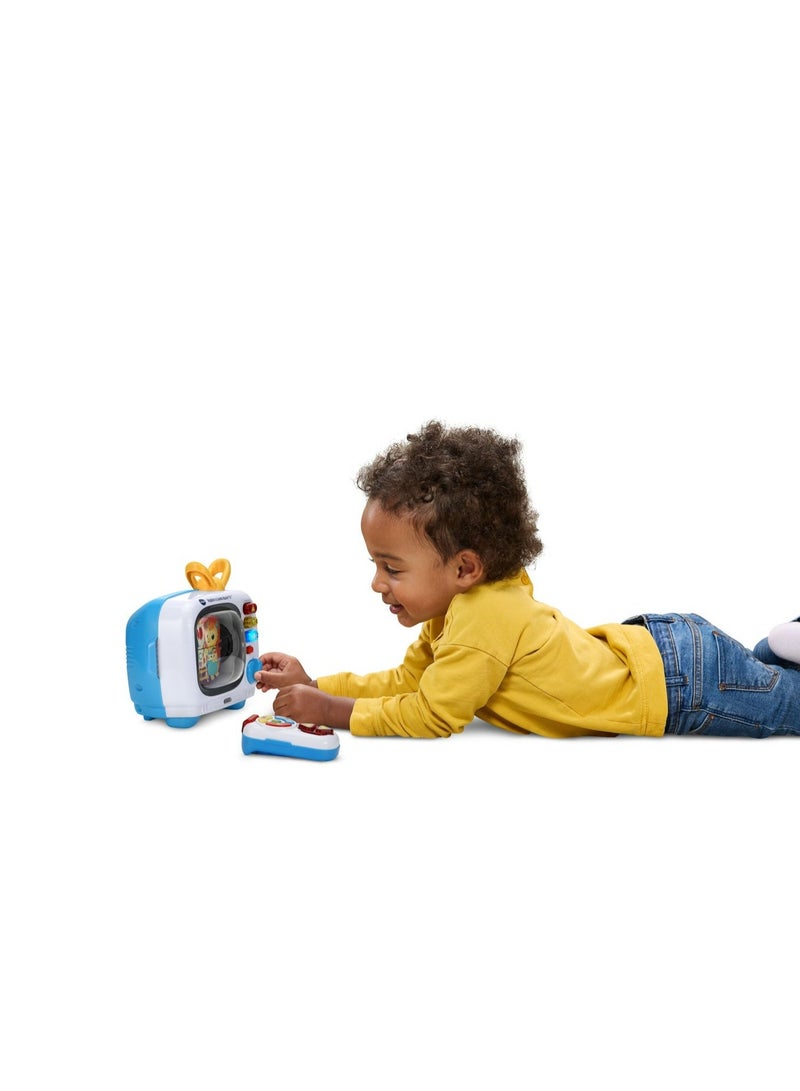 Vtech Interactive Retro Toy TV for Toddlers | 10 Channels with Bilingual Learning, Music & Magic Remote | Educational Pretend Play TV for Ages 12–36 Months - Image 2