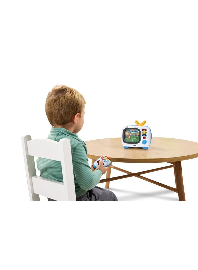 Vtech Interactive Retro Toy TV for Toddlers | 10 Channels with Bilingual Learning, Music & Magic Remote | Educational Pretend Play TV for Ages 12–36 Months - Image 3