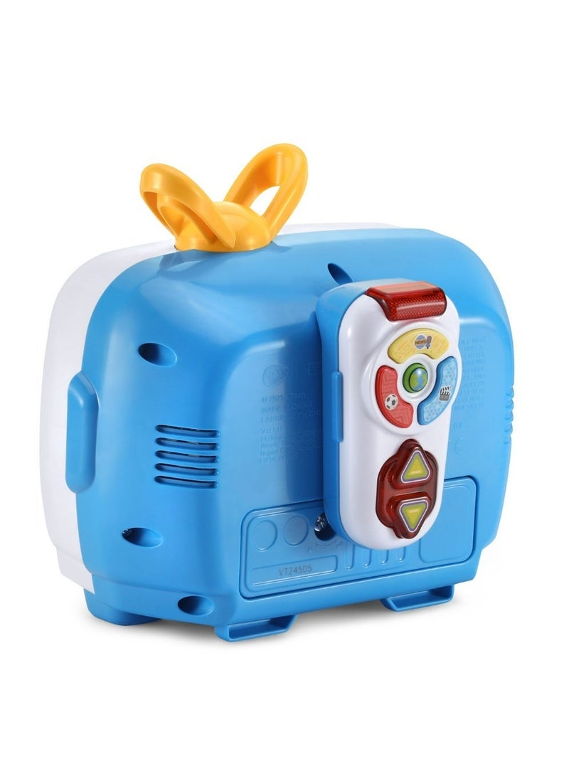 Vtech Interactive Retro Toy TV for Toddlers | 10 Channels with Bilingual Learning, Music & Magic Remote | Educational Pretend Play TV for Ages 12–36 Months - Image 4