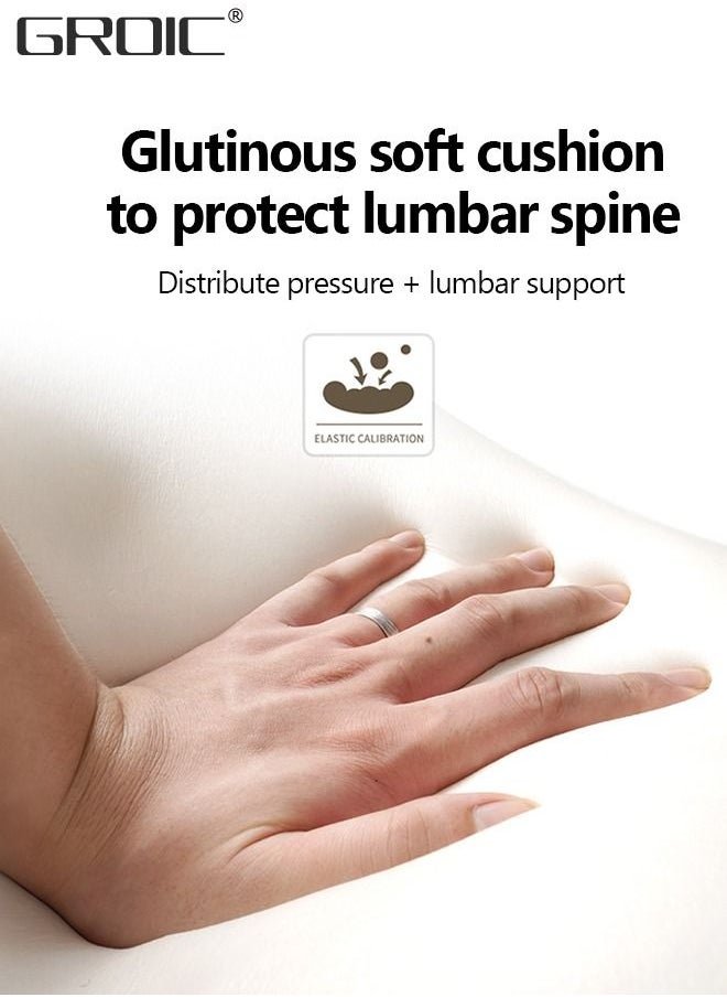 GROIC Lumbar Support Pillow for Car,Car Back Support,Memory Foam Low Back Cushion for Back Pain Relief,Automotive Interior  - Image 3