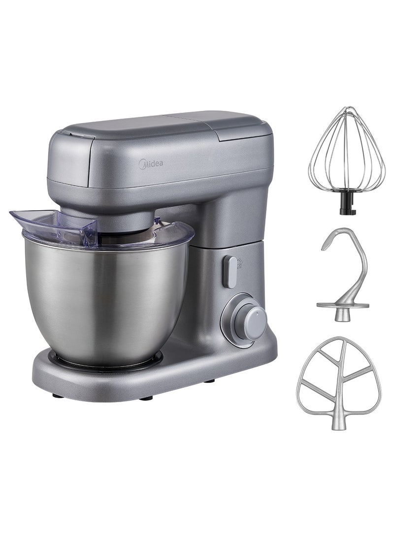 evvoli Stand Mixer, 5L Bowl Capacity, SUS Beater, Dough Hook, Multi Speed Control 5 L 1000 W EVKA-KM50S Silver - Image 1