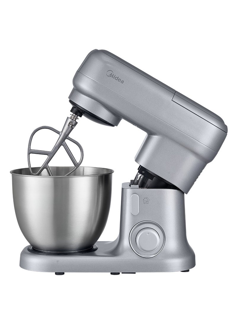 evvoli Stand Mixer, 5L Bowl Capacity, SUS Beater, Dough Hook, Multi Speed Control 5 L 1000 W EVKA-KM50S Silver - Image 2