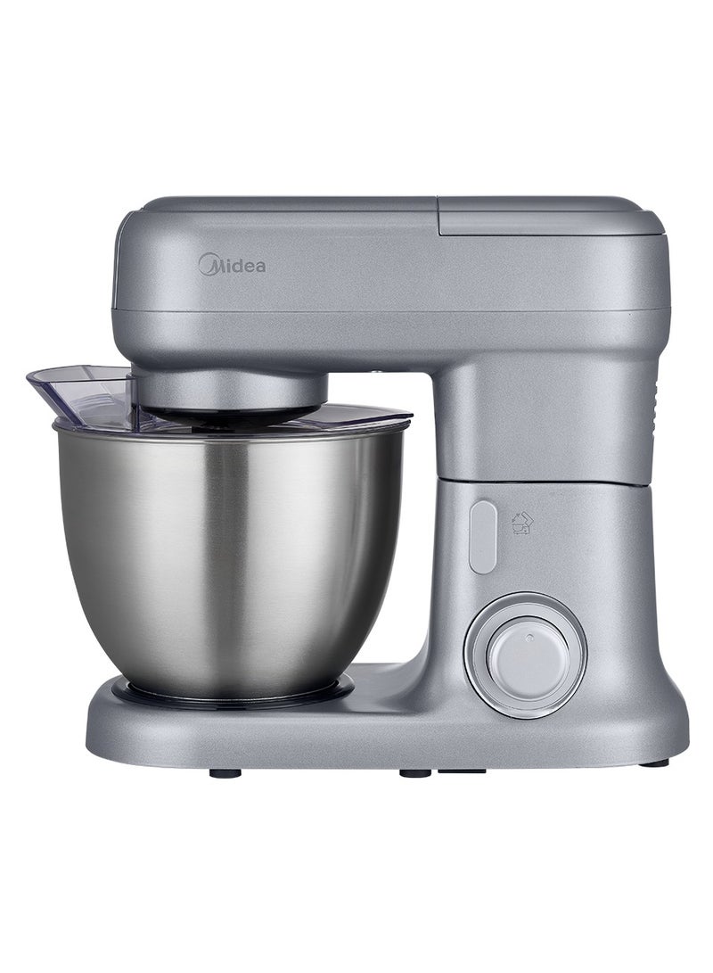 evvoli Stand Mixer, 5L Bowl Capacity, SUS Beater, Dough Hook, Multi Speed Control 5 L 1000 W EVKA-KM50S Silver - Image 3