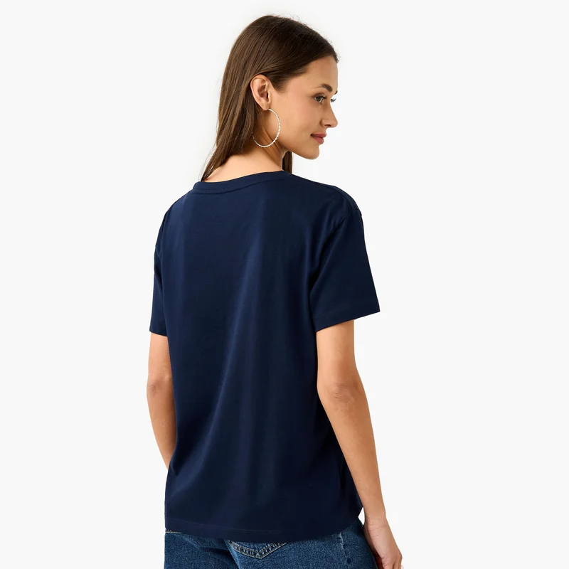 Lee Cooper Lee Cooper Graphic Print T-shirt with Crew Neck