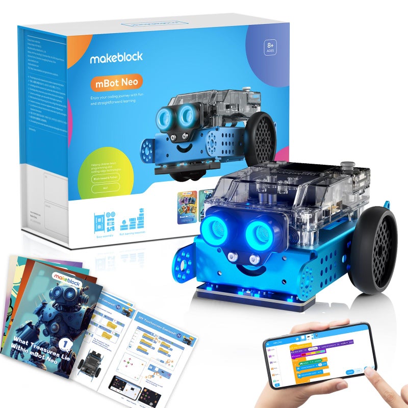 ميك بلوك MakeBlock MBOT NEO الترميز الروبوت للأطفال التعلم والتعليم دعم الروبوت Scratch & Python برمجة الروبوتات للأطفال الذين تتراوح أعمارهم - Image 1
