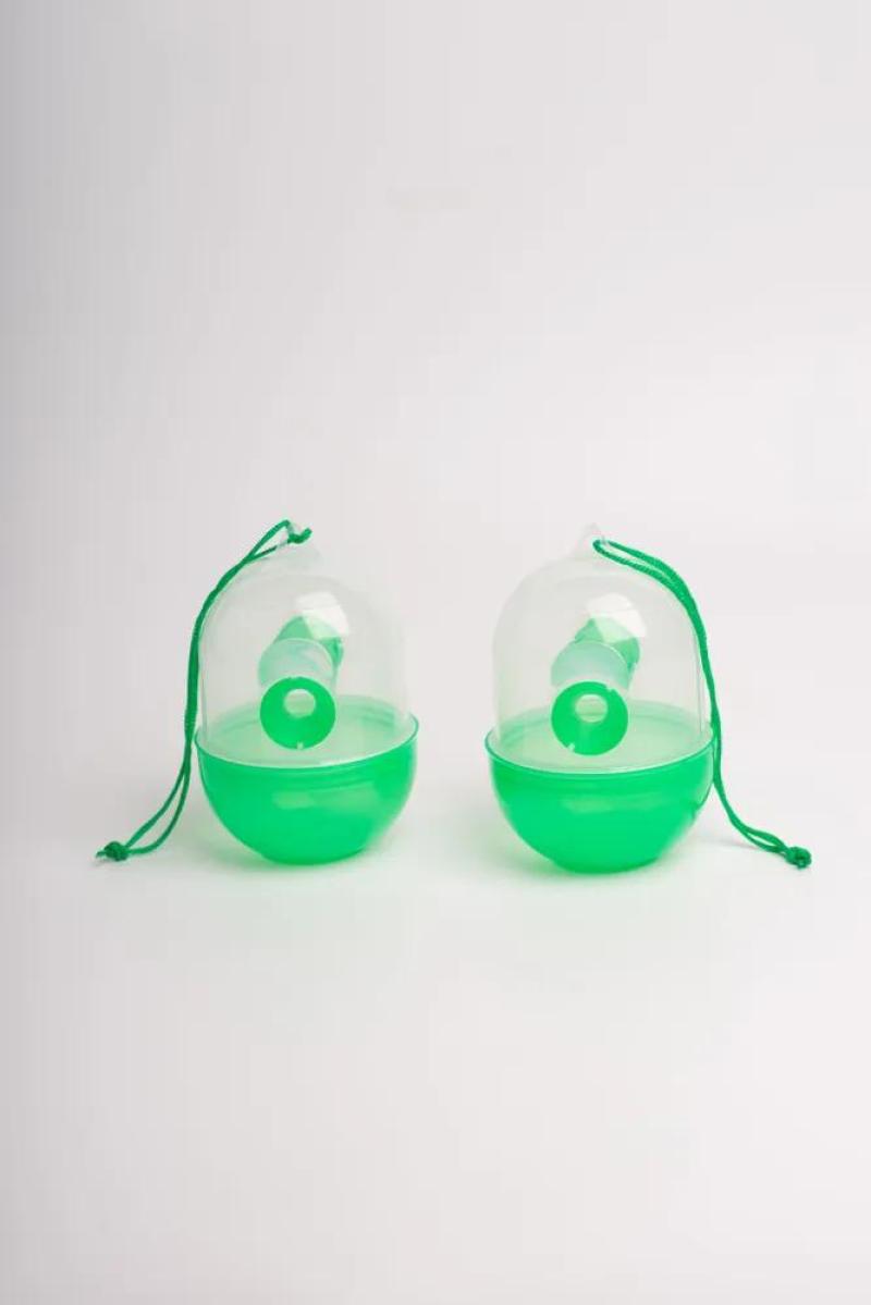 Wasps Trap 2pcs Transparent Green - Humane & Reusable Flying Insects Trap for Cottage Garden, Vegetable Patch & Outdoor Summer Protection - Image 1