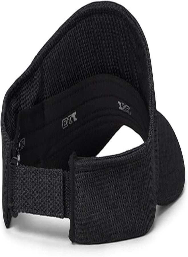 Black Clover Bamboo Visor 2 Adjustable Hat - Polyester-Blend Construction - Curved Brim - Pull-on Style Black Visor/3d Black Clover One Size One Size - Image 2
