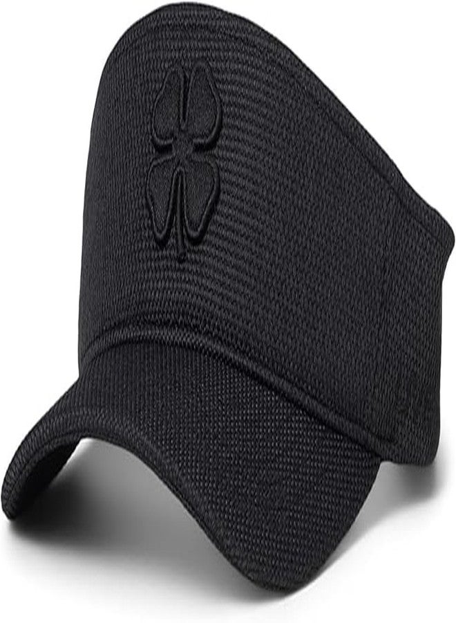 Black Clover Bamboo Visor 2 Adjustable Hat - Polyester-Blend Construction - Curved Brim - Pull-on Style Black Visor/3d Black Clover One Size One Size - Image 1