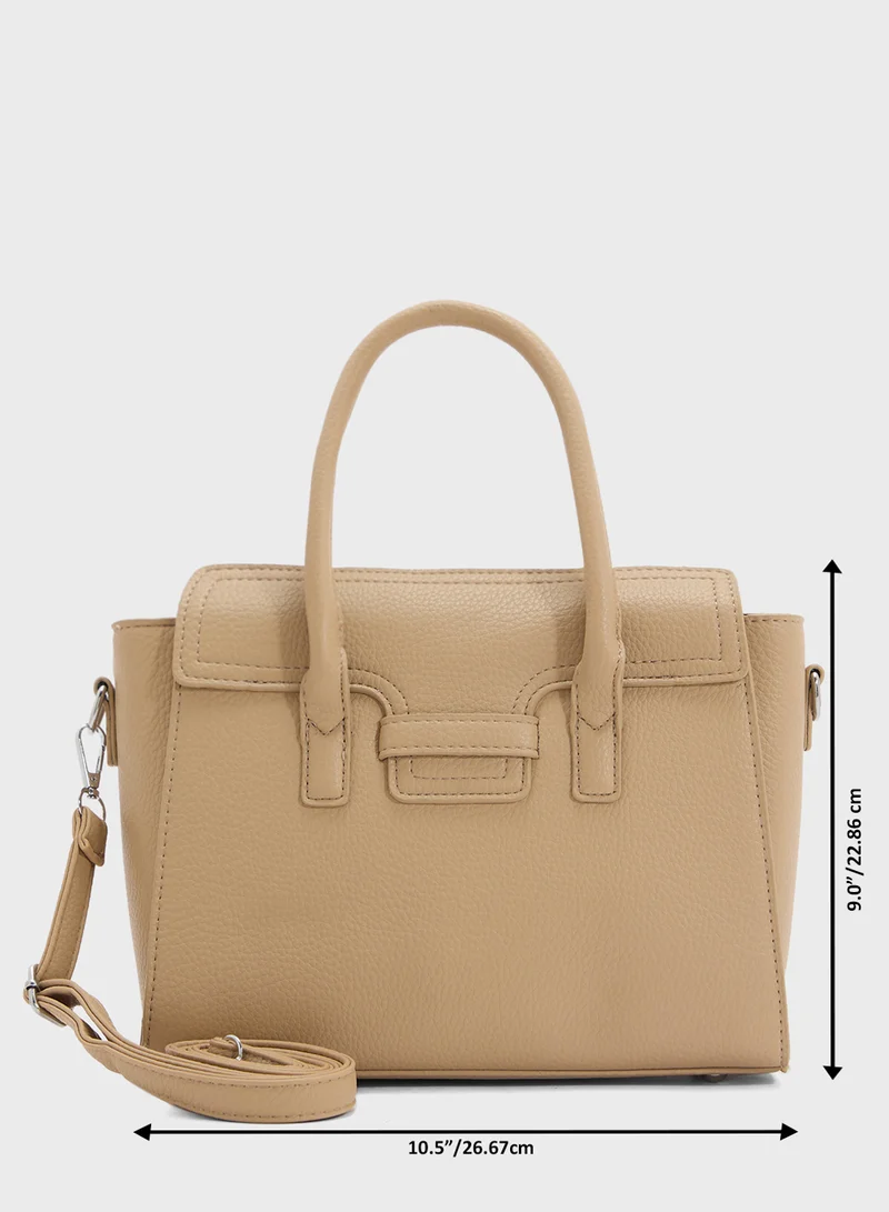 ELLA Tonal Detail Satchel