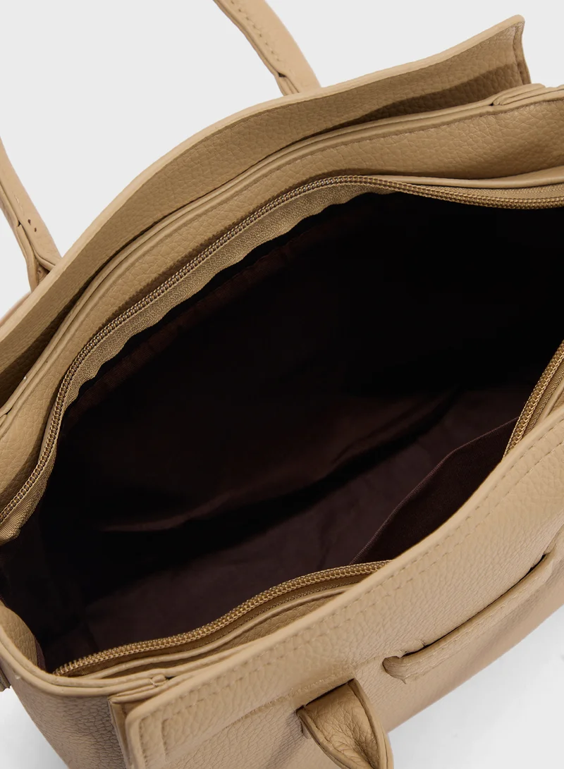 ELLA Tonal Detail Satchel